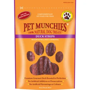 Pet Munchies Dog Treats - Duck Strips 90g