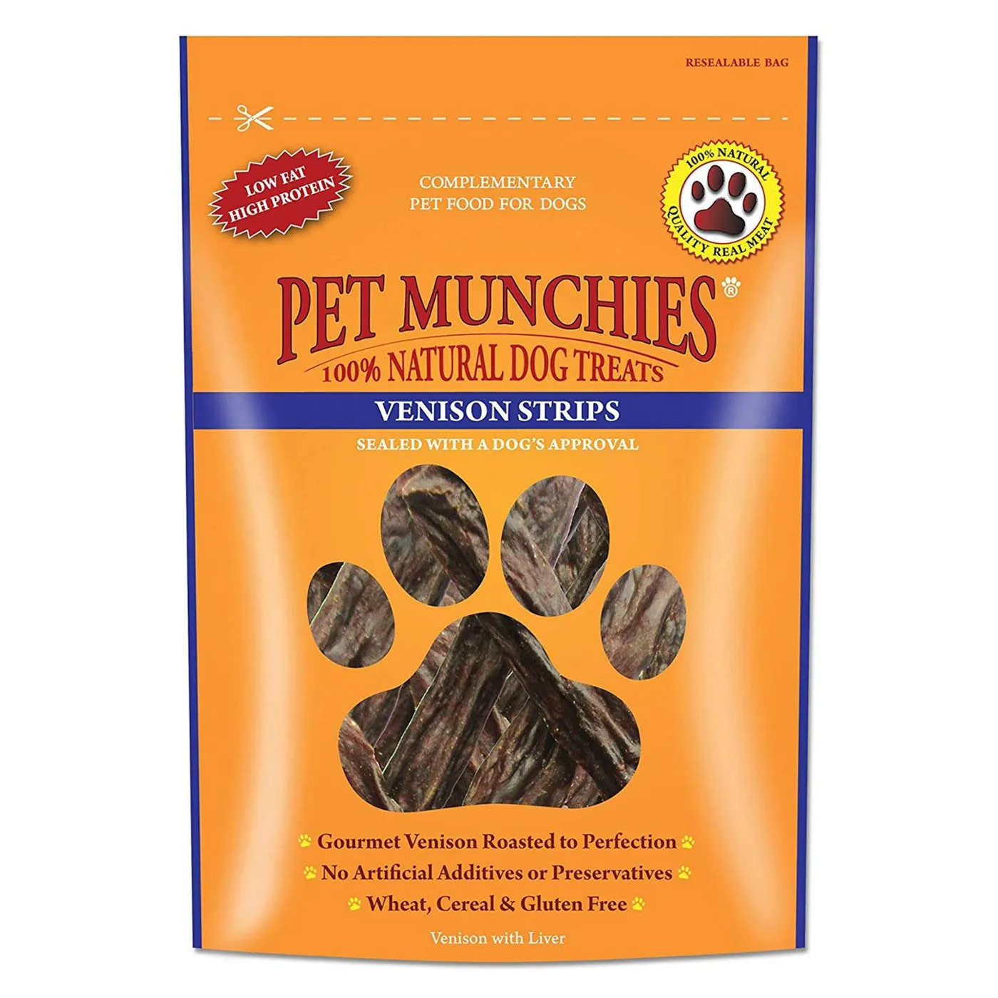 Pet Munchies Venison Strips 75g