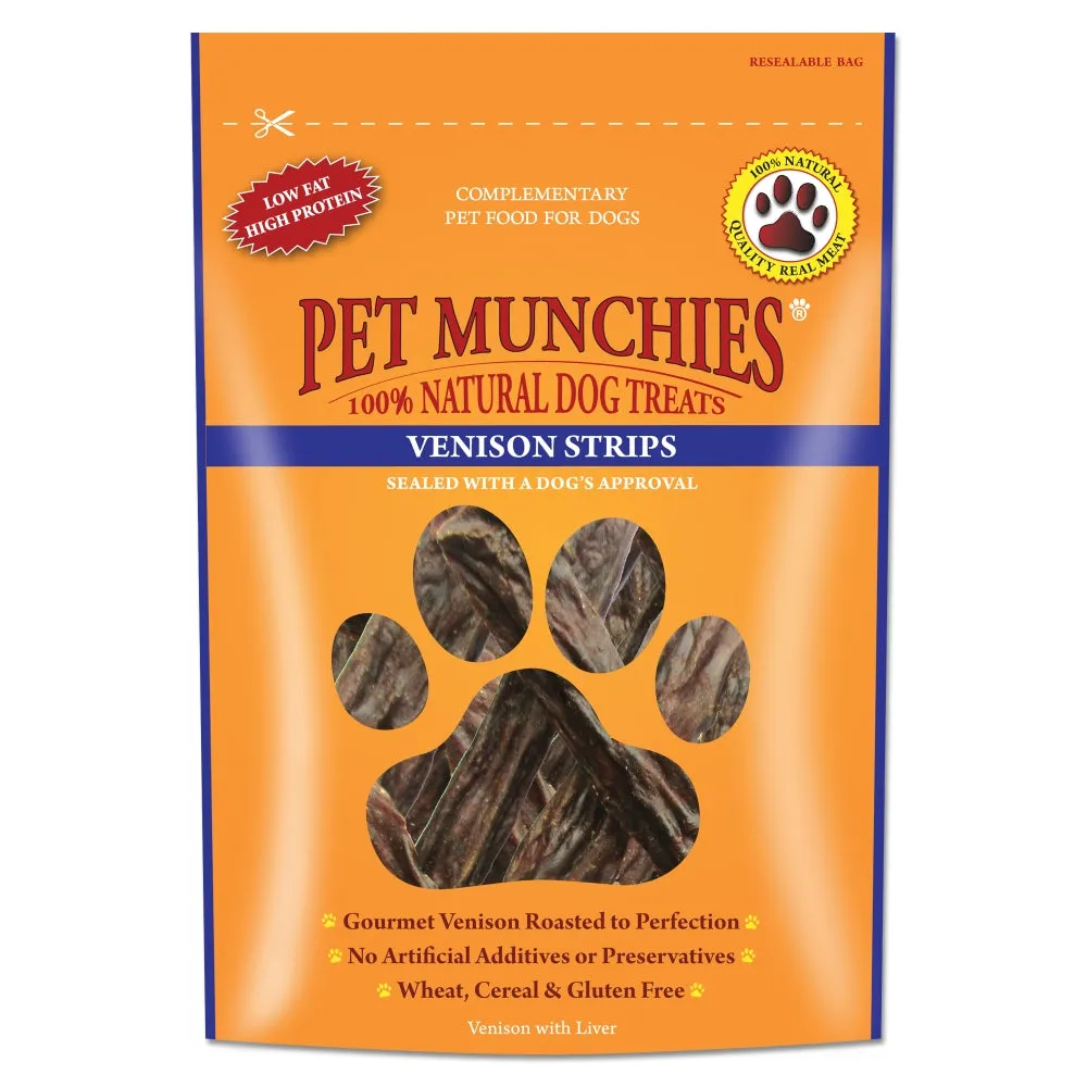 Pet Munchies Venison Strips 75g