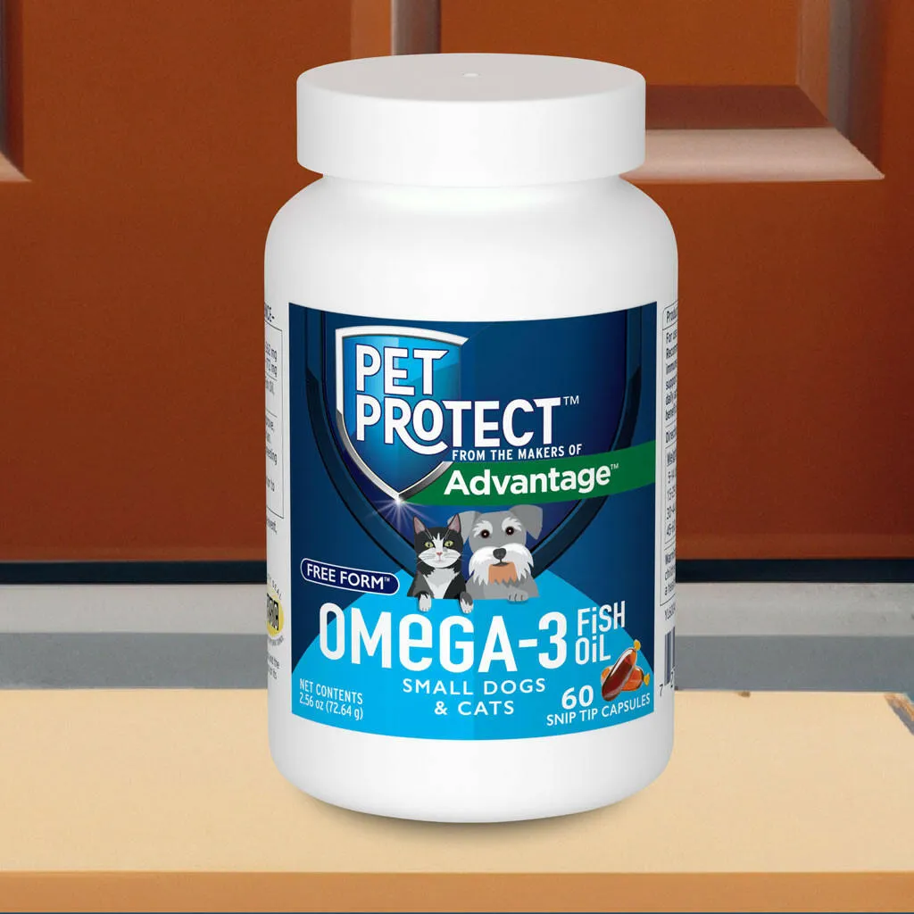 Pet Protect Omega-3 Snip Tips for Small Dogs & Cats, 60 count