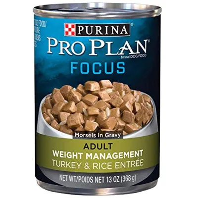 Pro Plan Focus Weight Management Turkey & Rice Wet Dog Food