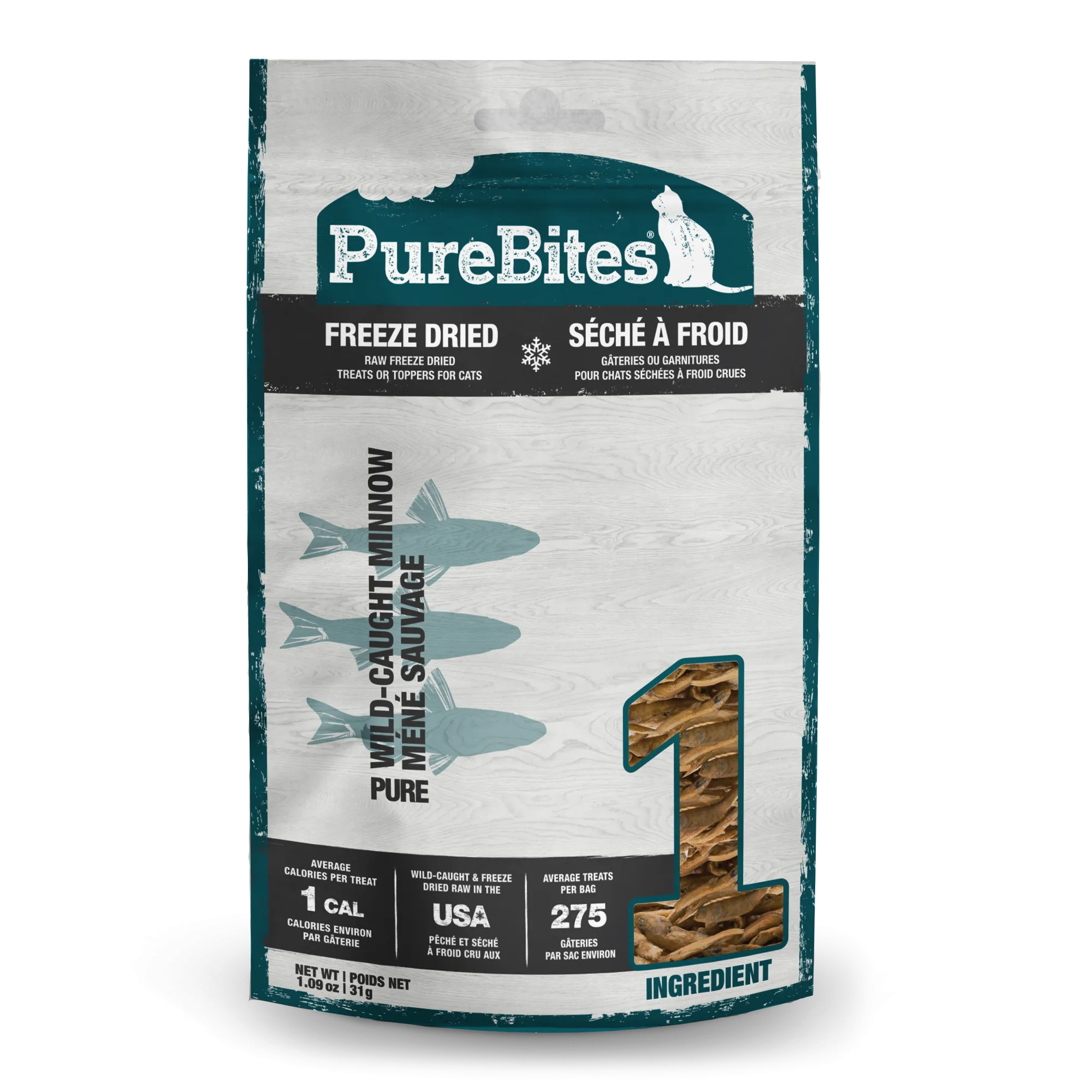 PureBites Dried Minnow Treats Cat