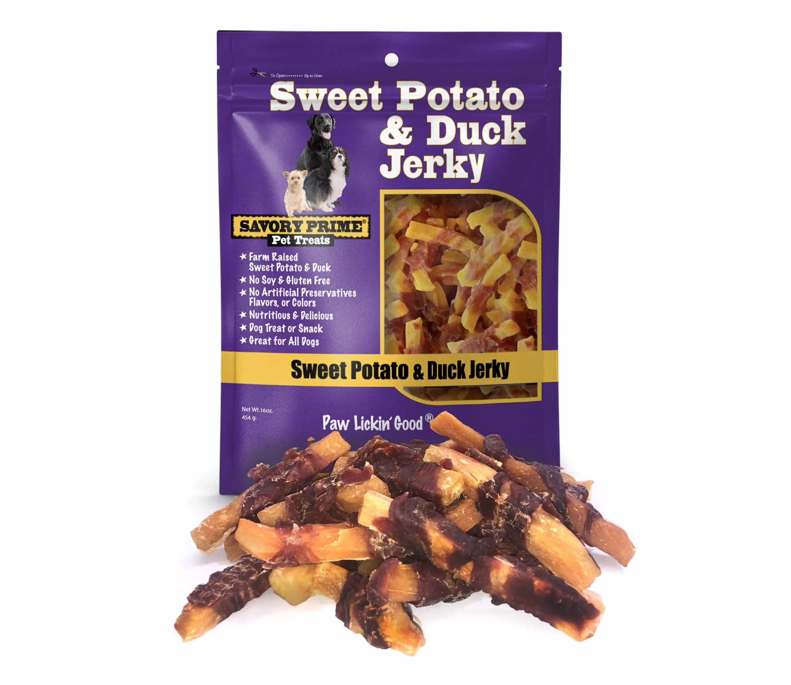 Savory Prime Sweet Potato & Duck Jerky Treats Dogs