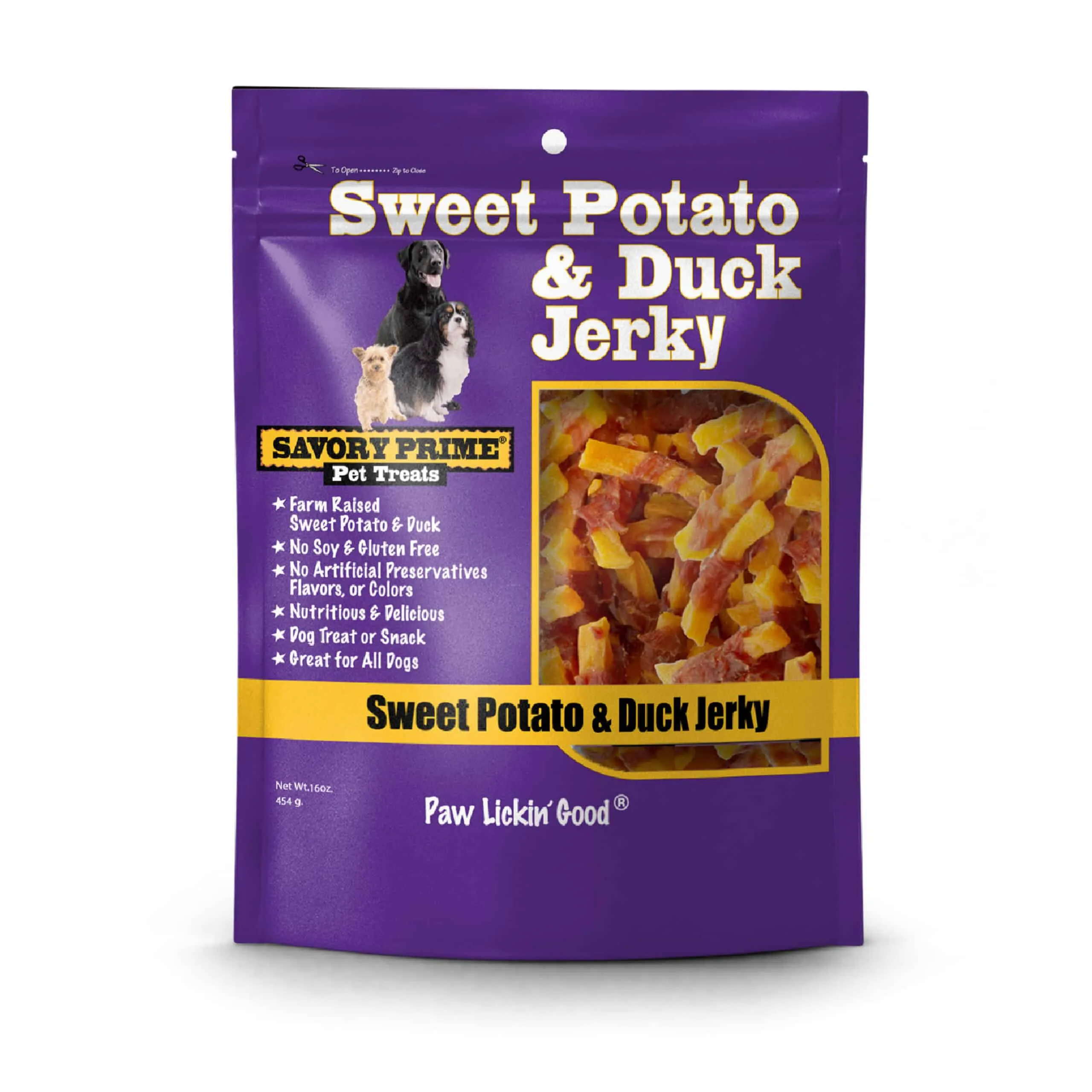 Savory Prime Sweet Potato & Duck Jerky Treats Dogs