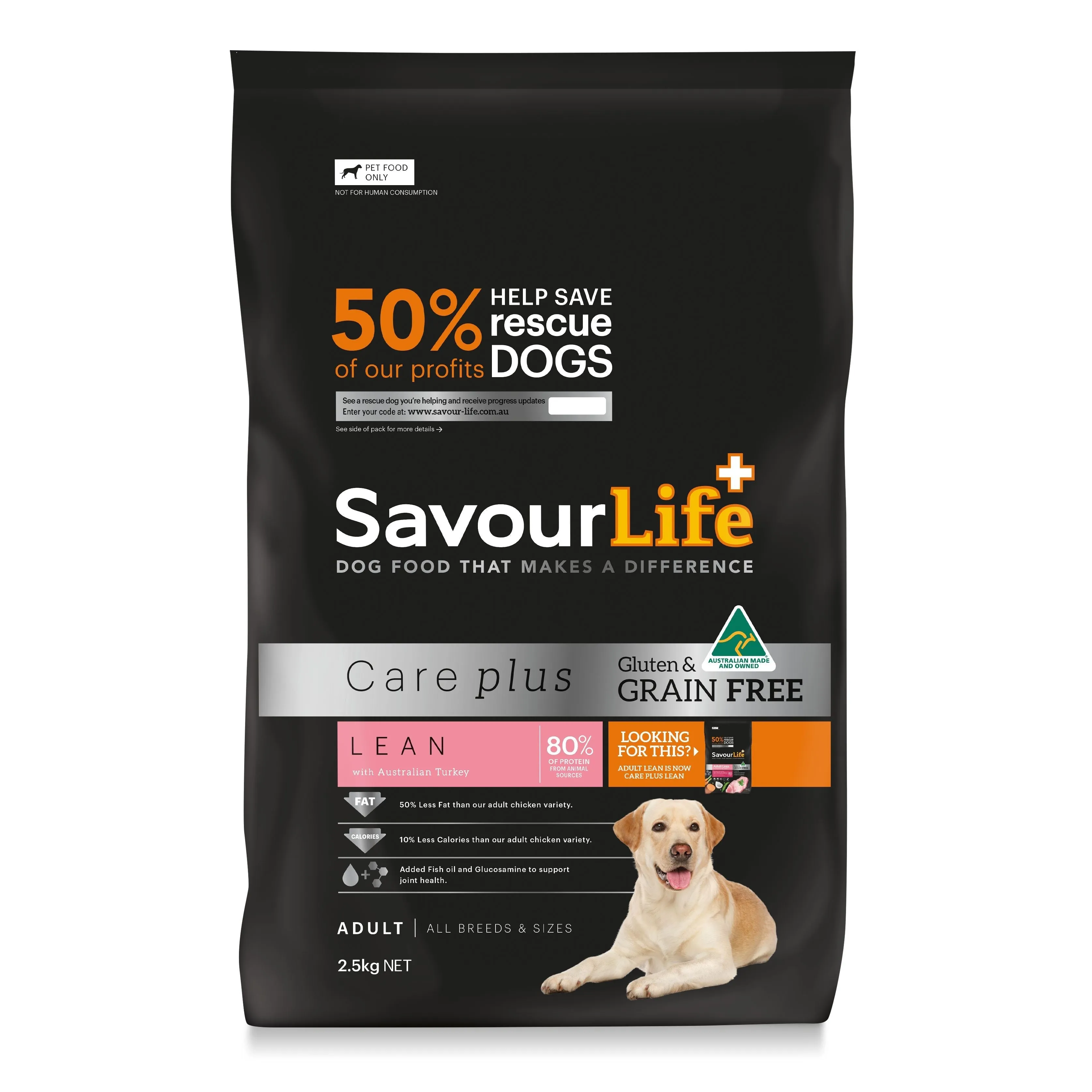 SavourLife Grain Free Dry Dog Food Lean Turkey 2.5kg