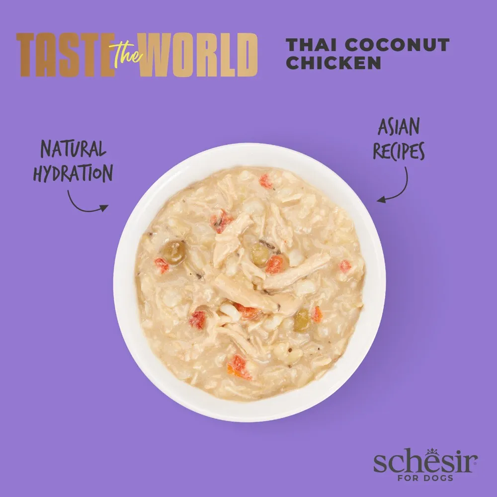 Schesir Taste The World Thai Coconut Chicken Adult Canned Dog Food 150g