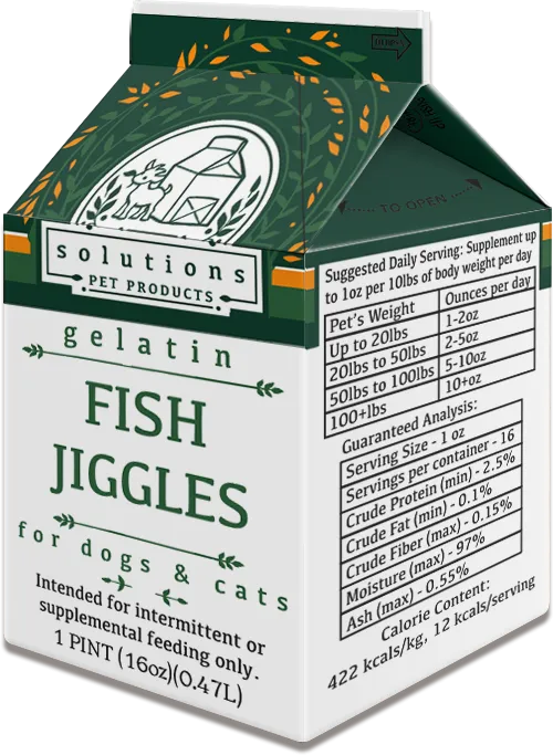 Solutions Pet Products - Frozen Fish Jiggles (Local Delivery Only)