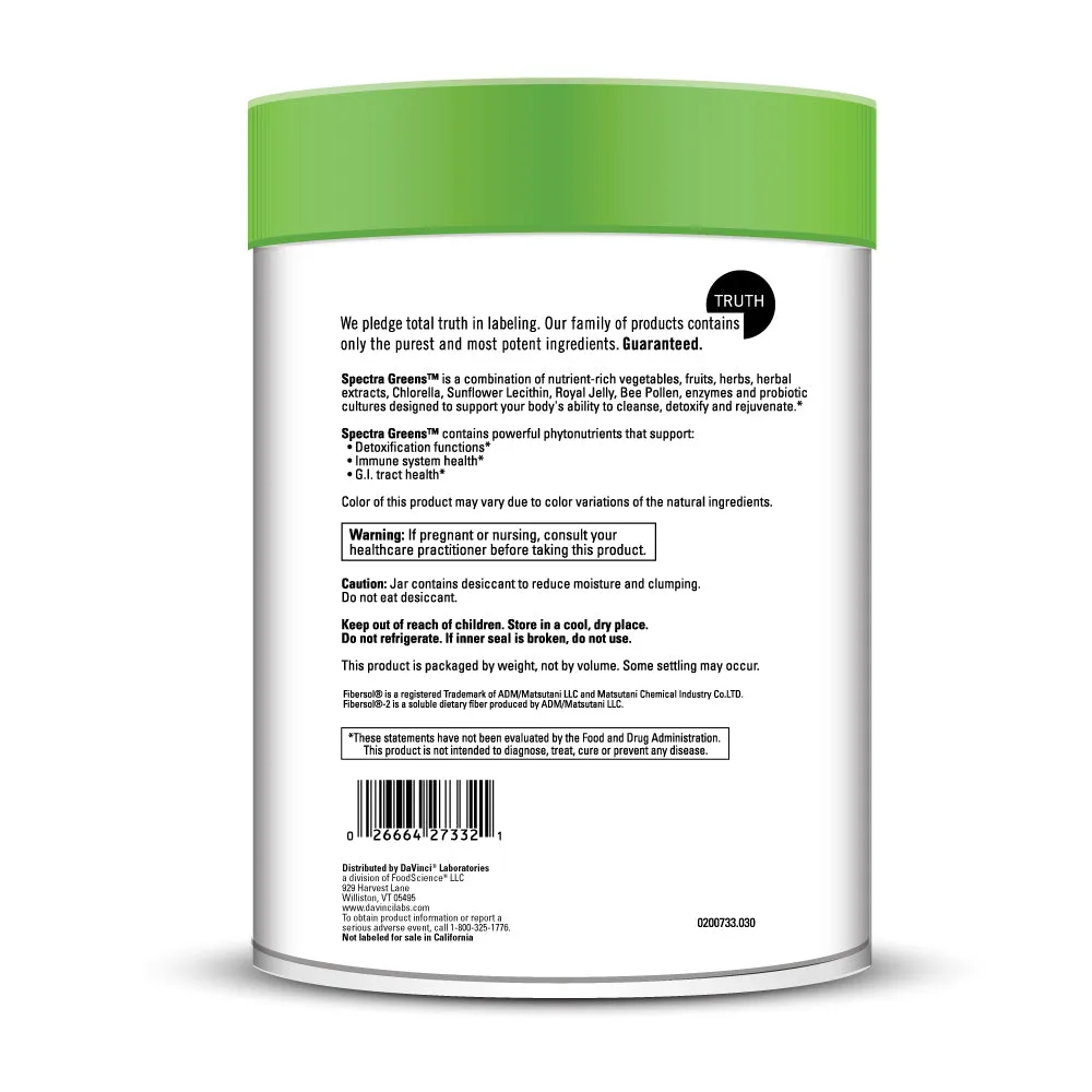 Spectra Greens 30 servings by Davinci Labs