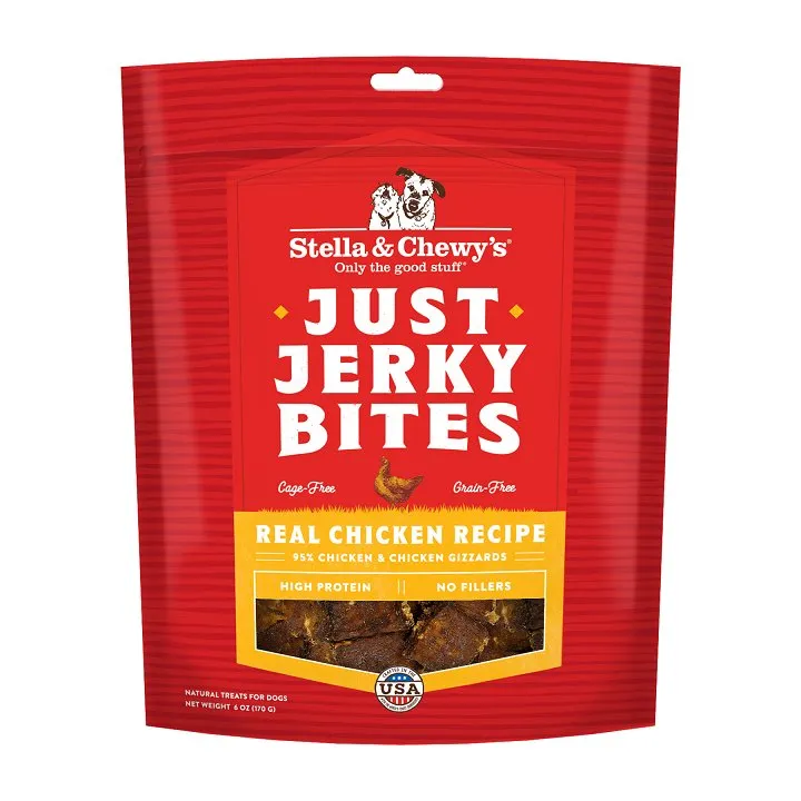 Stella & Chewy's Dog Treat Just Jerky Bites Real Chicken 6oz