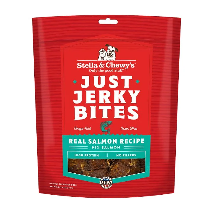 Stella & Chewy's Dog Treat Just Jerky Bites Real Salmon 6oz