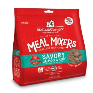 Stella & Chewy's Meal Mixers Savory Salmon & Cod Freeze-Dried Dog Food Topper