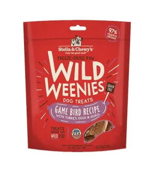 Stella & Chewy’s Wild Weenies (Game Bird) Freeze Dried Dog Treats