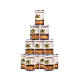 Survival Cave Canned Pork Food Storage 14.5 oz - Full Case, 12 cans/60 servings