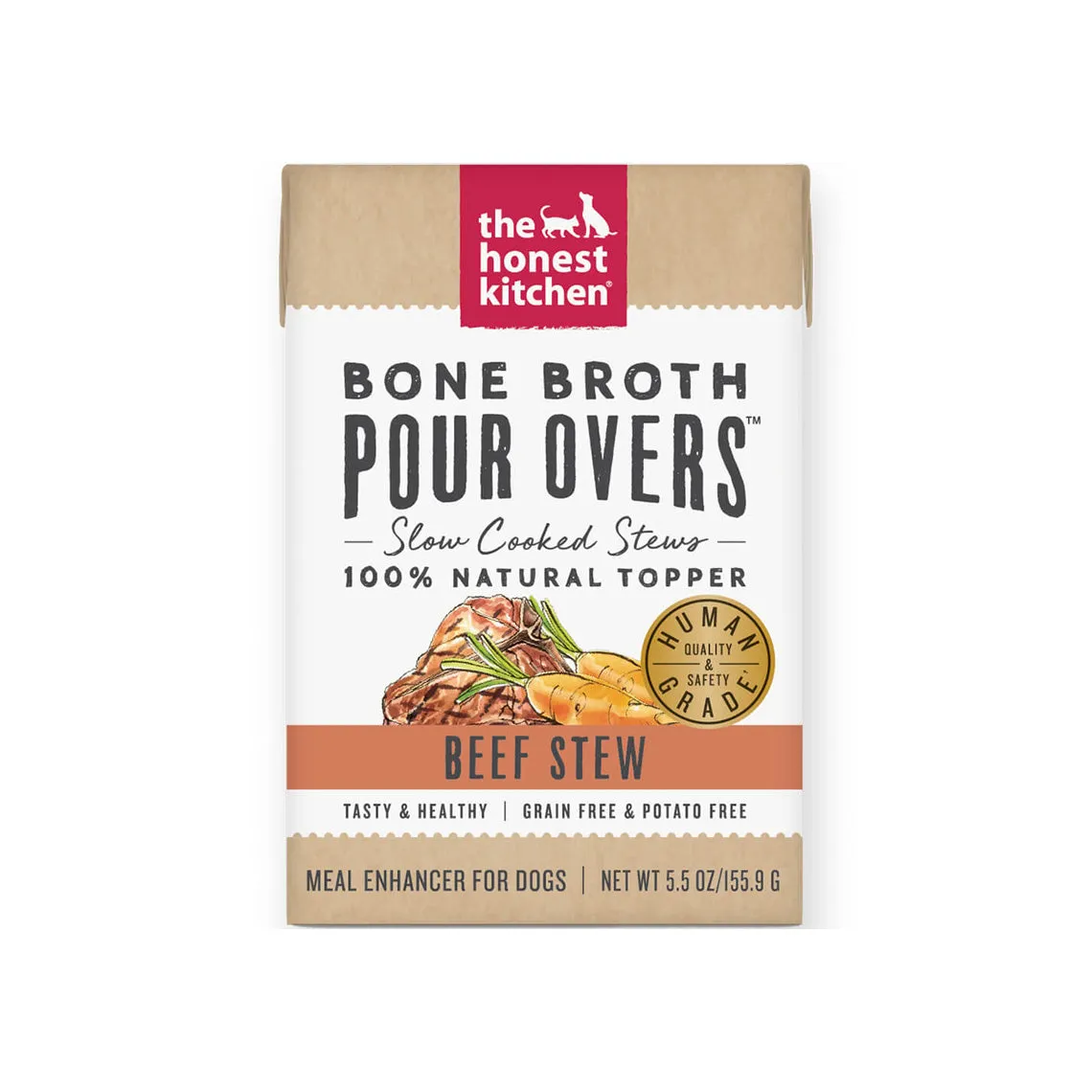 The Honest Kitchen Bone Broth Pour Overs Food Topper for Dogs