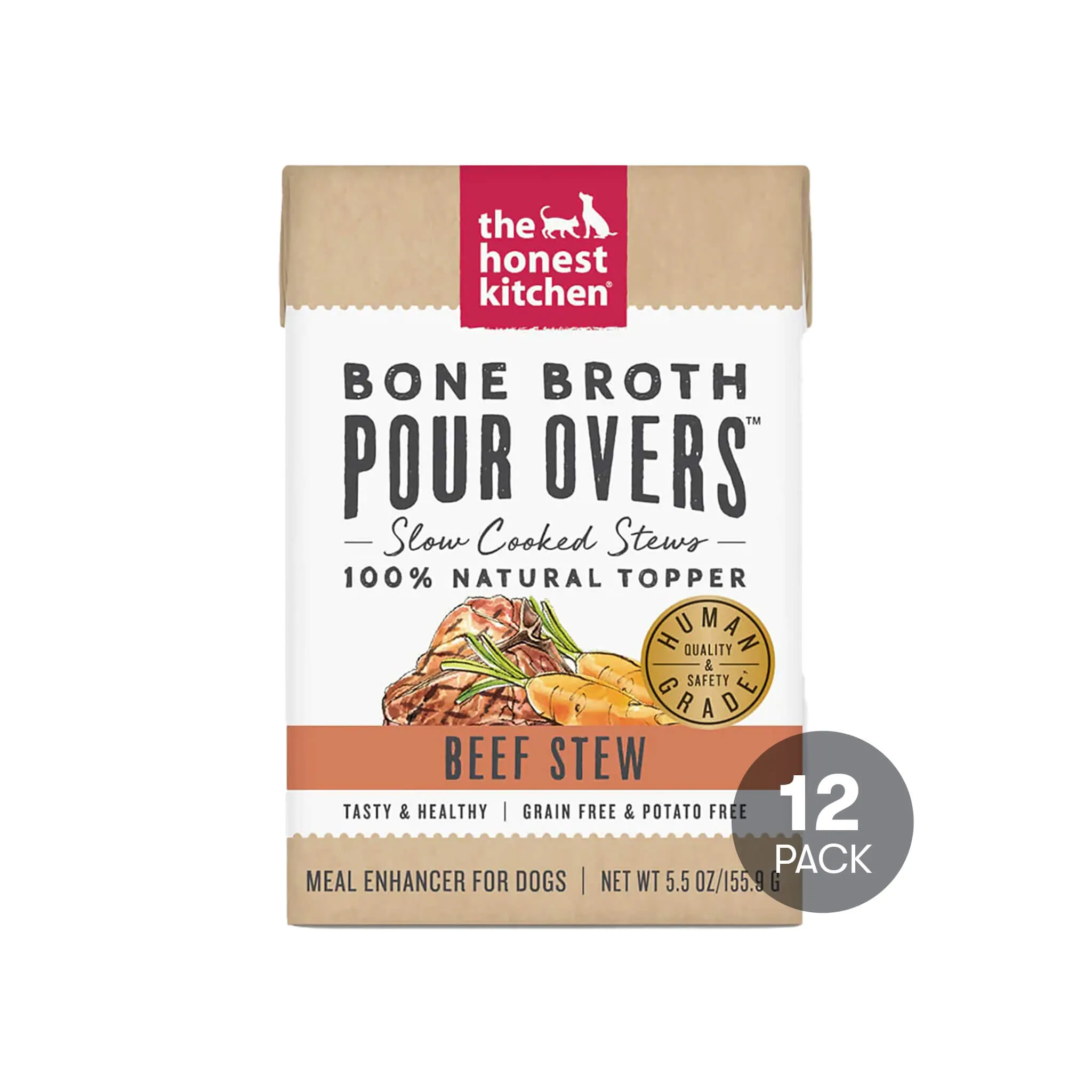 The Honest Kitchen Bone Broth Pour Overs Food Topper for Dogs