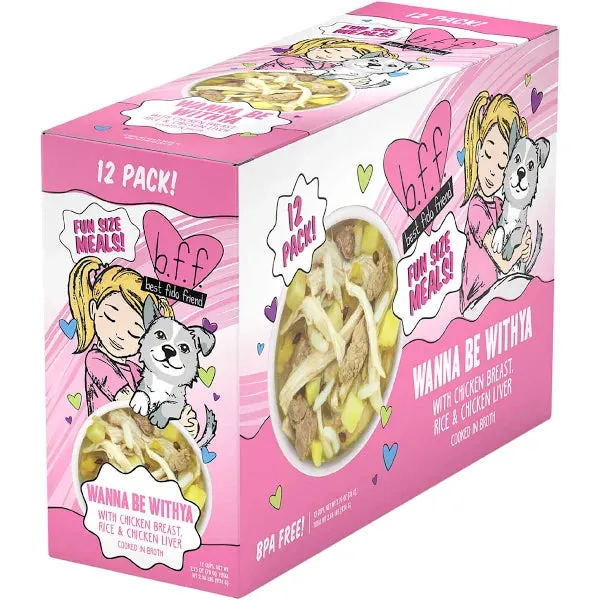 Weruva Bff Fun Size Meals I Wanna Be WithYa! 2.75-oz Cup Case of 12