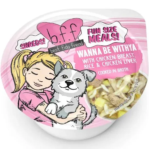 Weruva Bff Fun Size Meals I Wanna Be WithYa! 2.75-oz Cup Case of 12