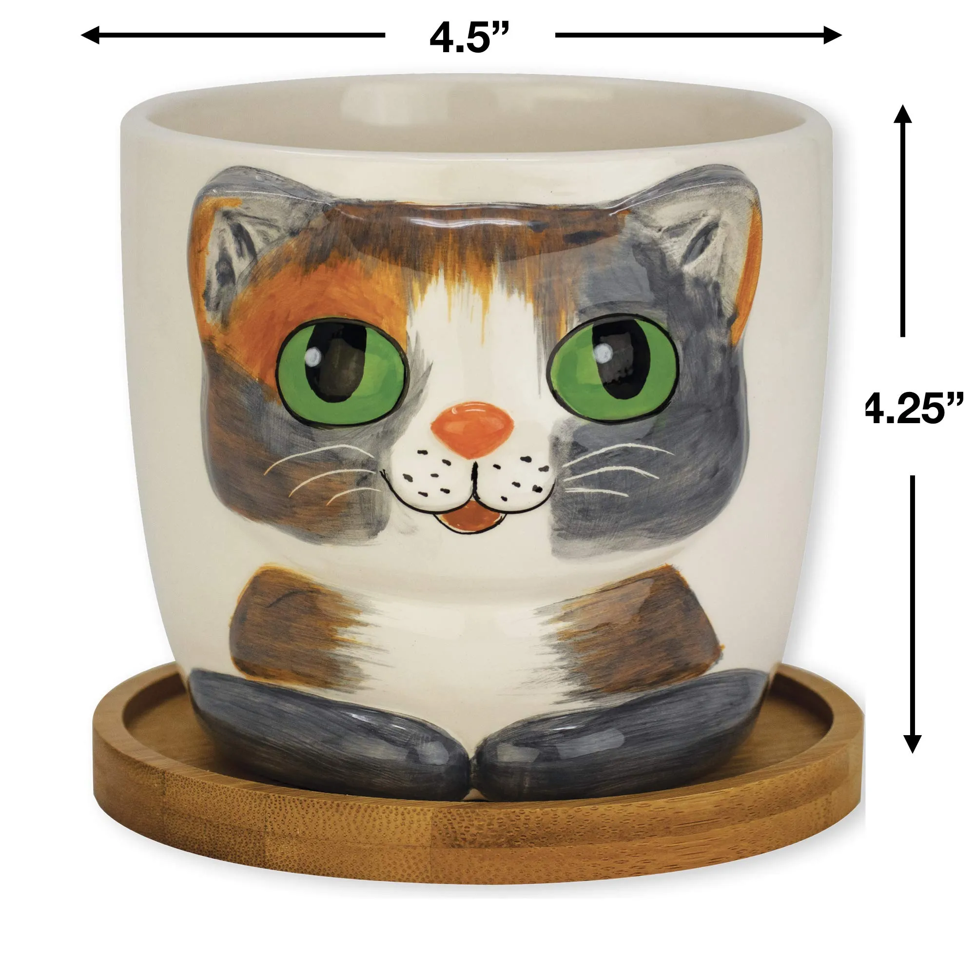 Window Garden - Cat Grass Growing Kit with Kitty Pot Planter - Purrfect for Cat and Pet