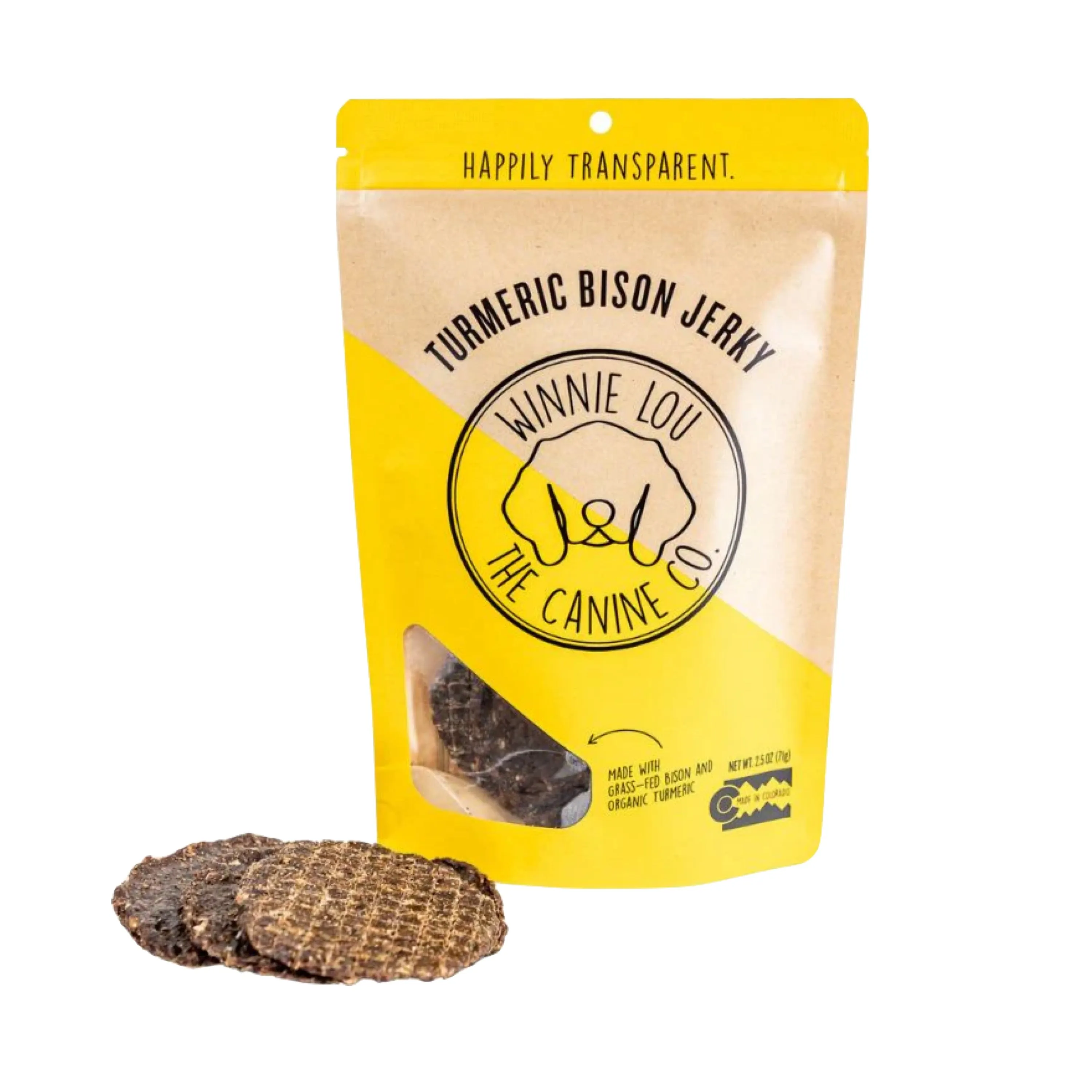 Winnie Lou Turmeric Bison Jerky Treats